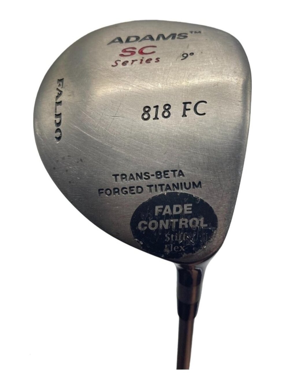 adams sc series golf club wood right hand 818 fc9 degree faldo trans beta READ